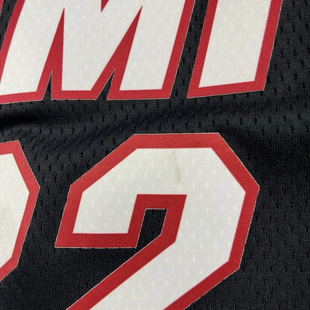 Jimmy Butler #22 Miami Heat Nike Jersey Men Large 48 Black Red Swingman NBA